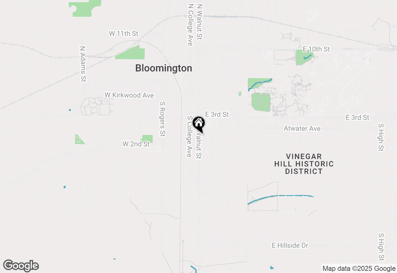 Map of 442 Walnut St, Bloomington, IN 47401