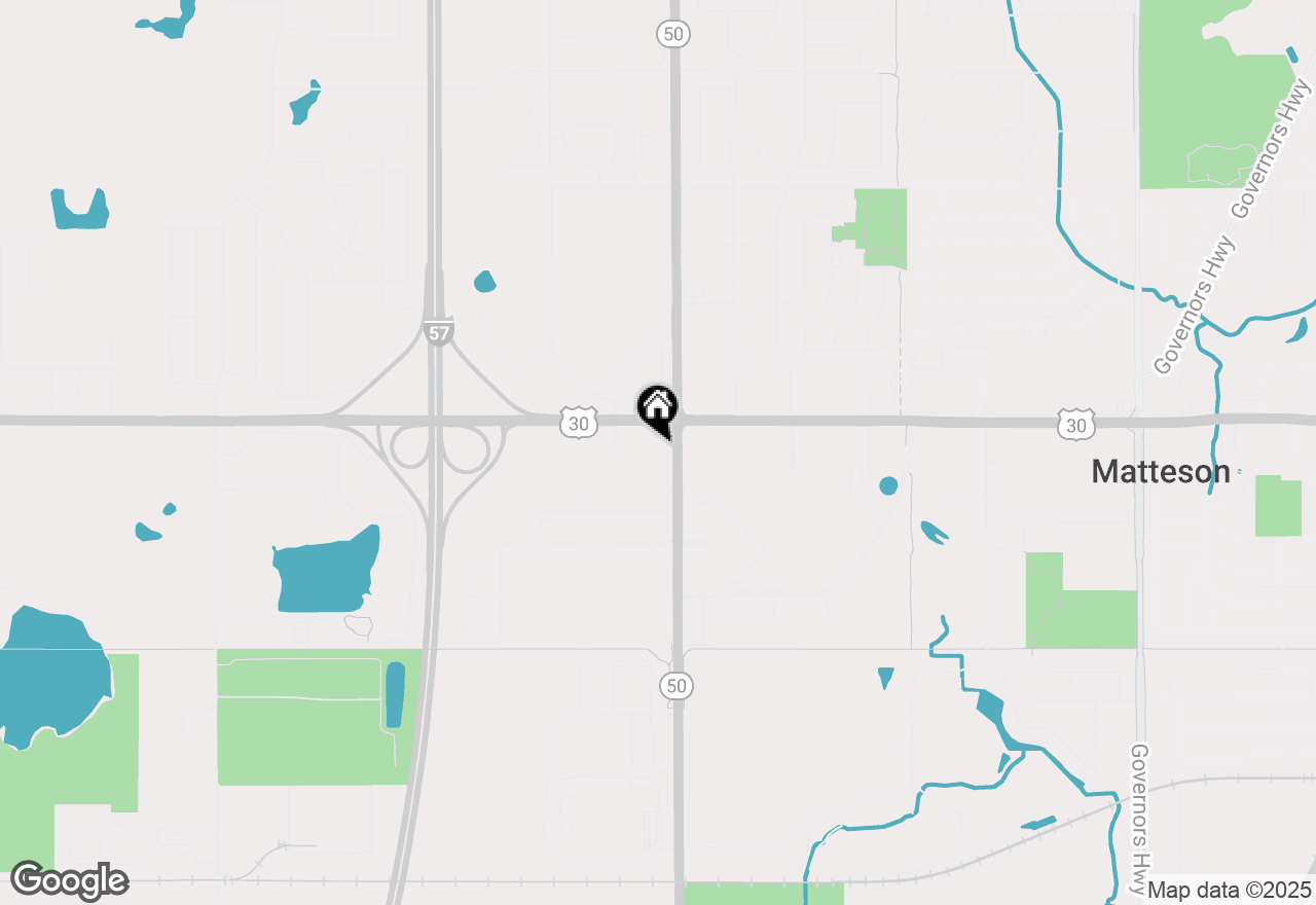 Map of 300 Town Center Road, Matteson, IL 60443