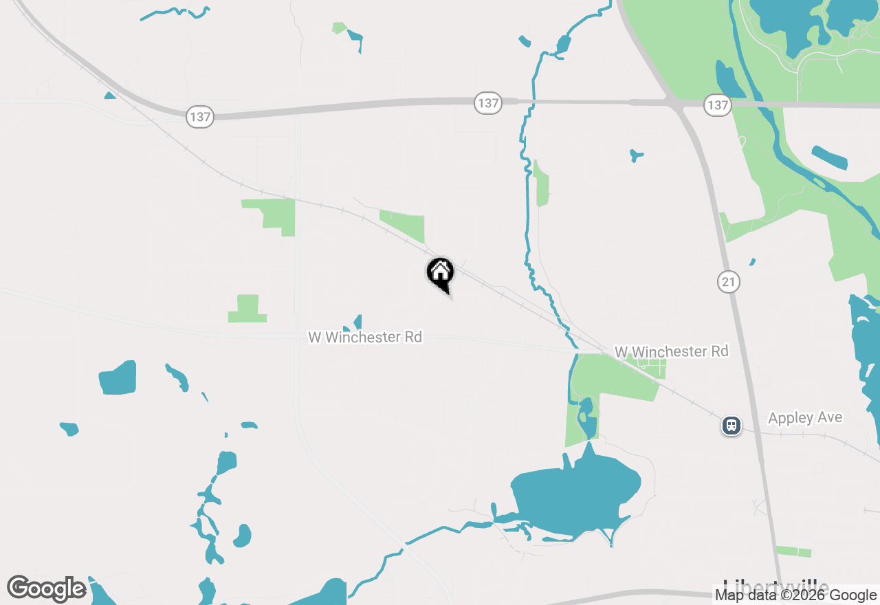 Map of 1108 Wellington Avenue, Libertyville, IL 60048