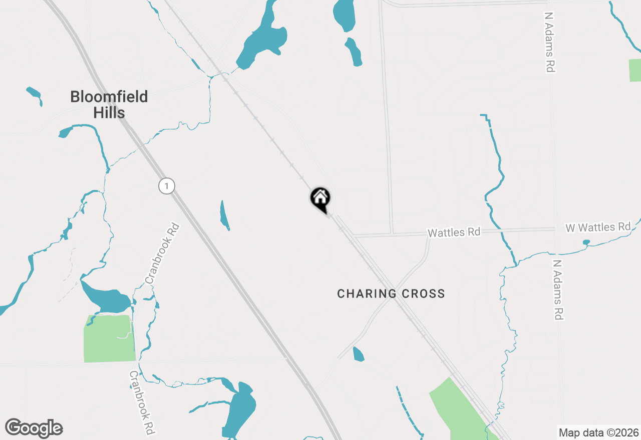 Map of 1100 Bretton Lane, Bloomfield Hills, MI 48304
