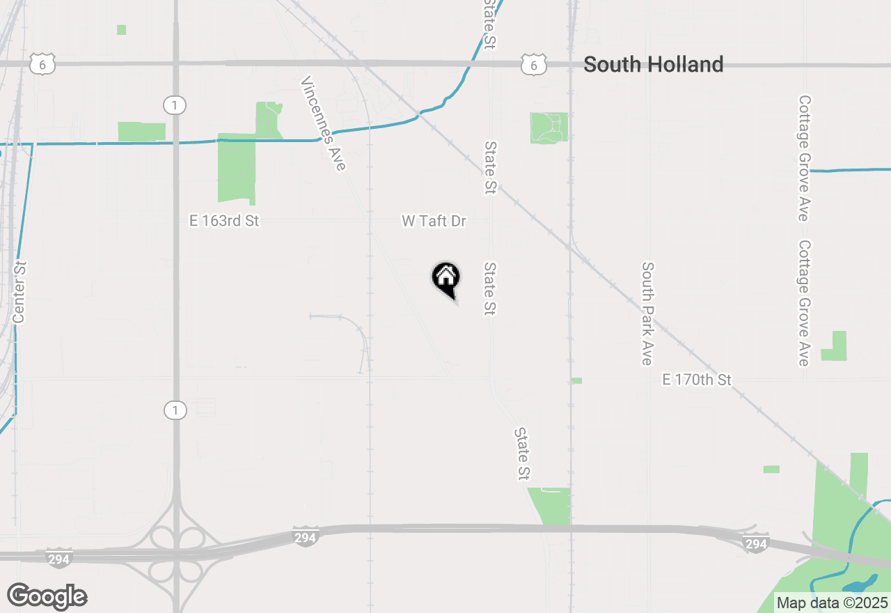 Map of 35 W 168th Street, South Holland, IL 60473