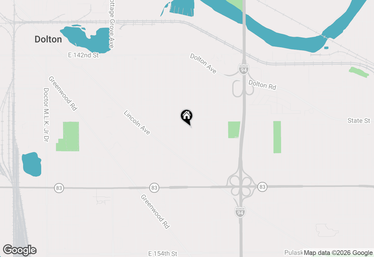 Map of 14641 Avalon Avenue, Dolton, IL 60419