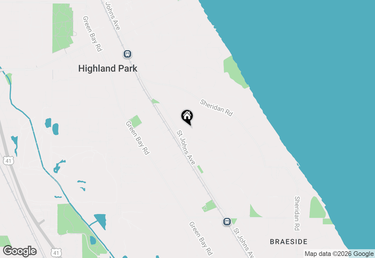 Map of 1257 Forest Avenue, Highland Park, IL 60035