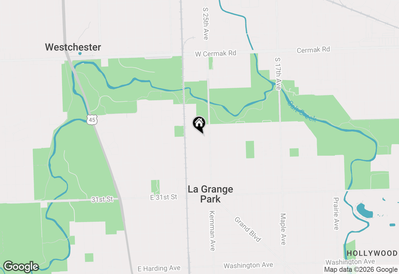 Map of 1514 Newberry Avenue, La Grange Park, IL 60526