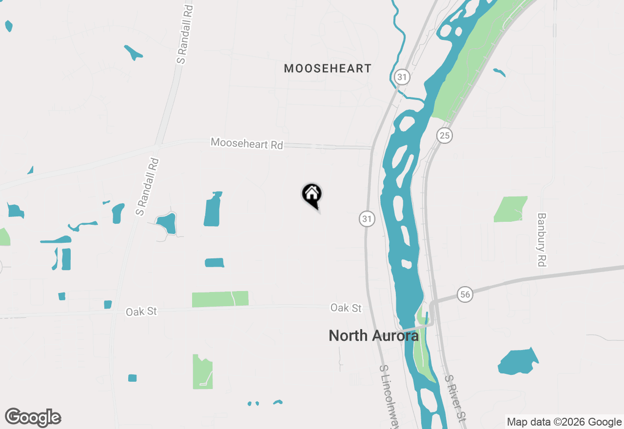 Map of 346 Timber Oaks Drive, North Aurora, IL 60542