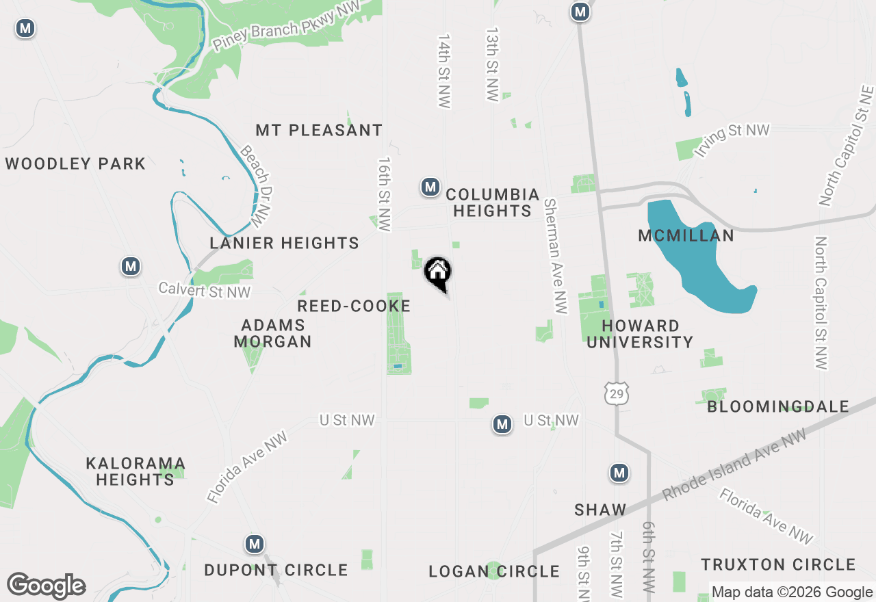 Map of 1427 Clifton Street Nw #4, Washington, DC 20009