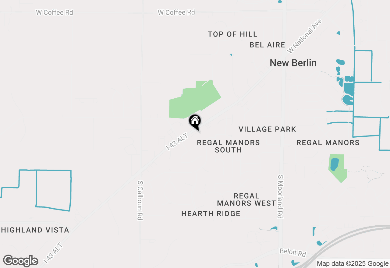 Map of 16607 W Sumerland Ct, New Berlin, WI 53151