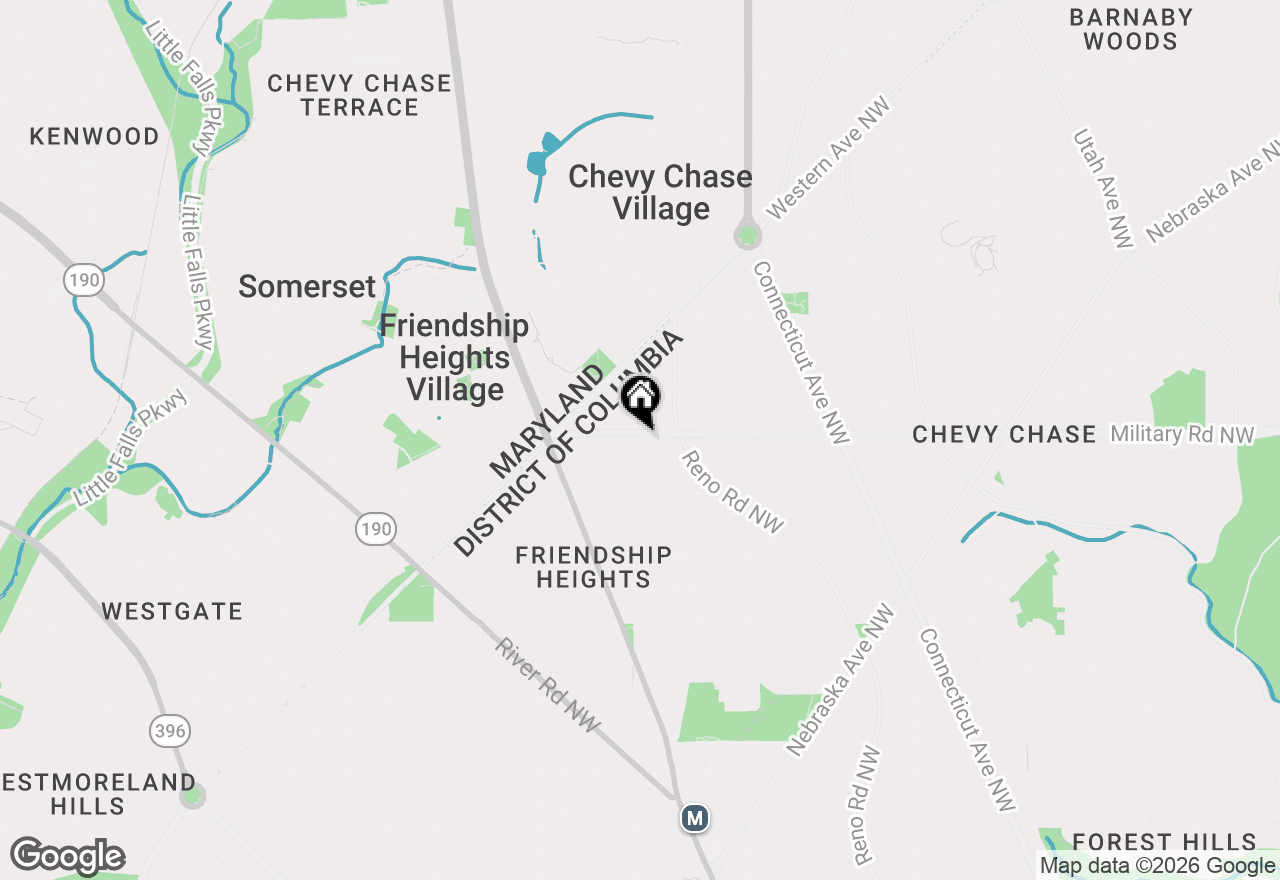 Map of 4130 Military Road Nw, Washington, DC 20015