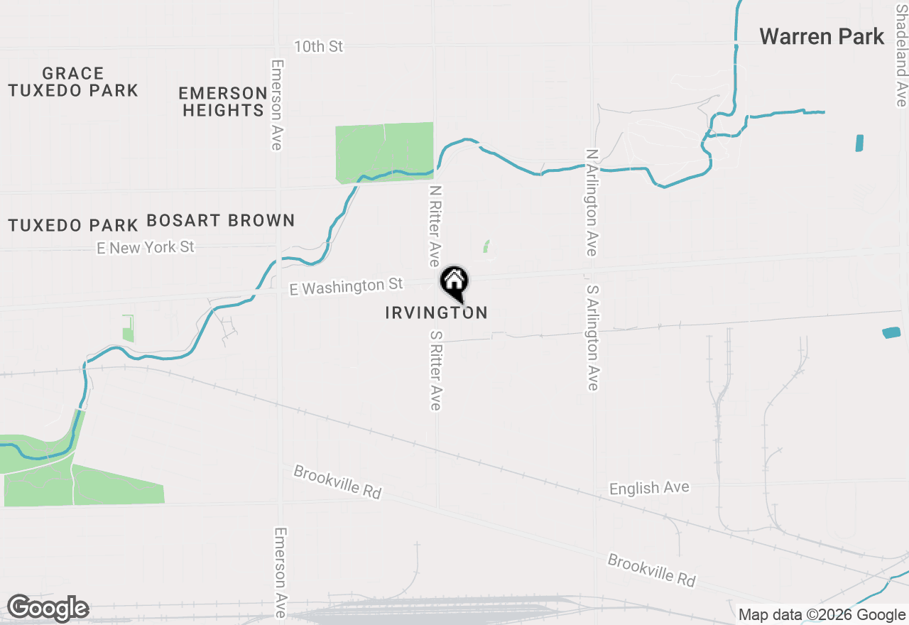 Map of 66 Johnson Avenue, Indianapolis, IN 46219