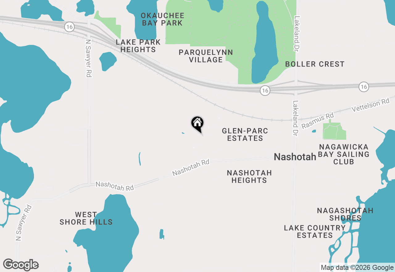 Map of 4066 Hawthorn Farm Ct, Delafield, WI 53018