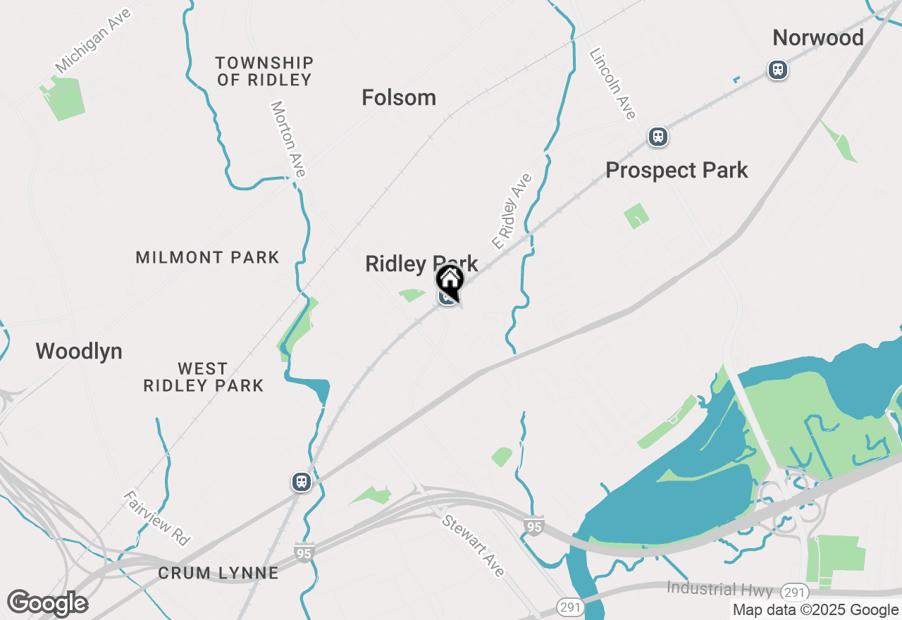 Map of 100 E Hinckley Avenue, Ridley Park, PA 19078