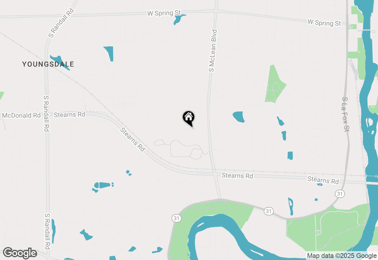 Map of 517 Endicott Road, South Elgin, IL 60177