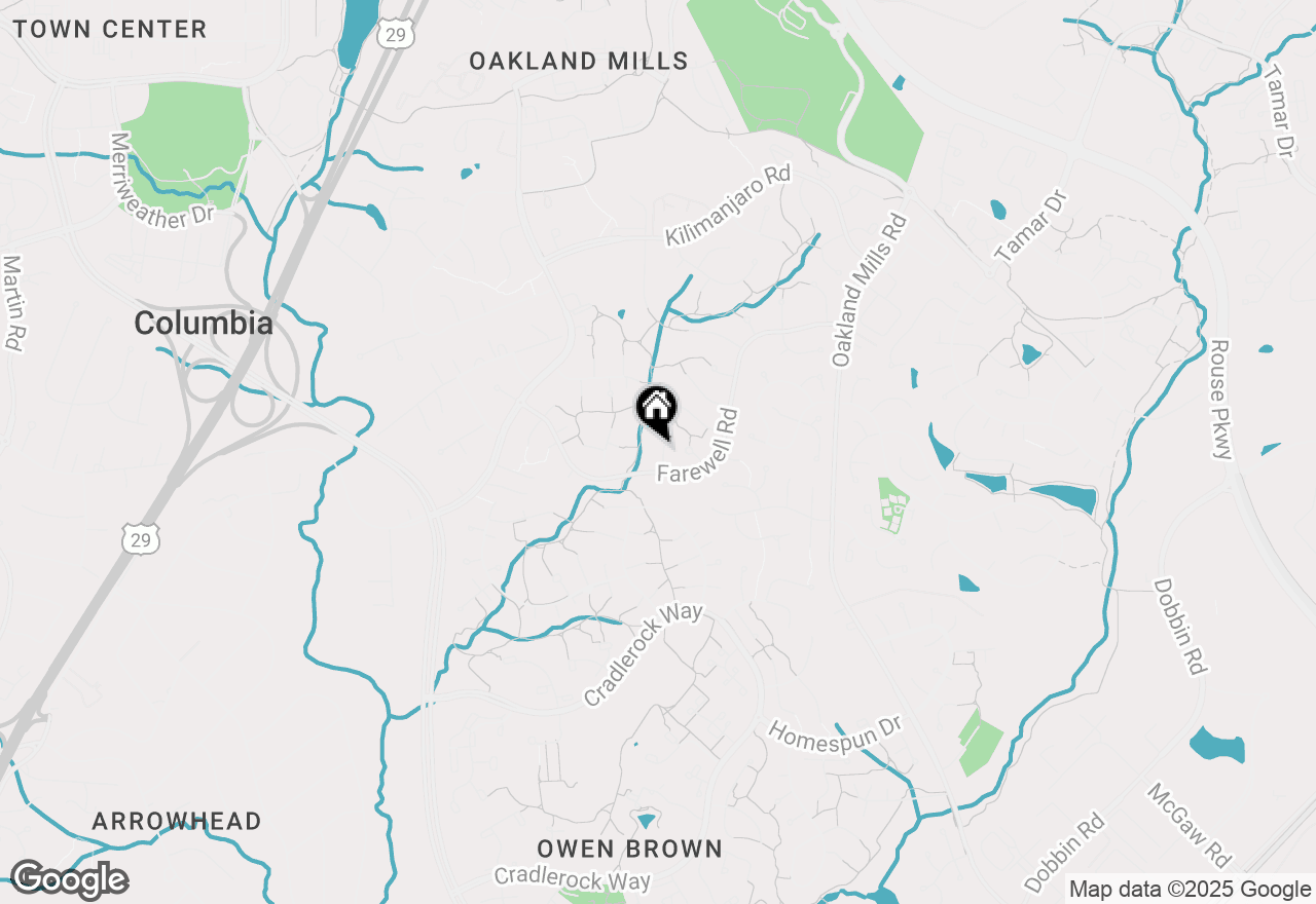Map of 9535 Saddlebag Row, Columbia, MD 21045