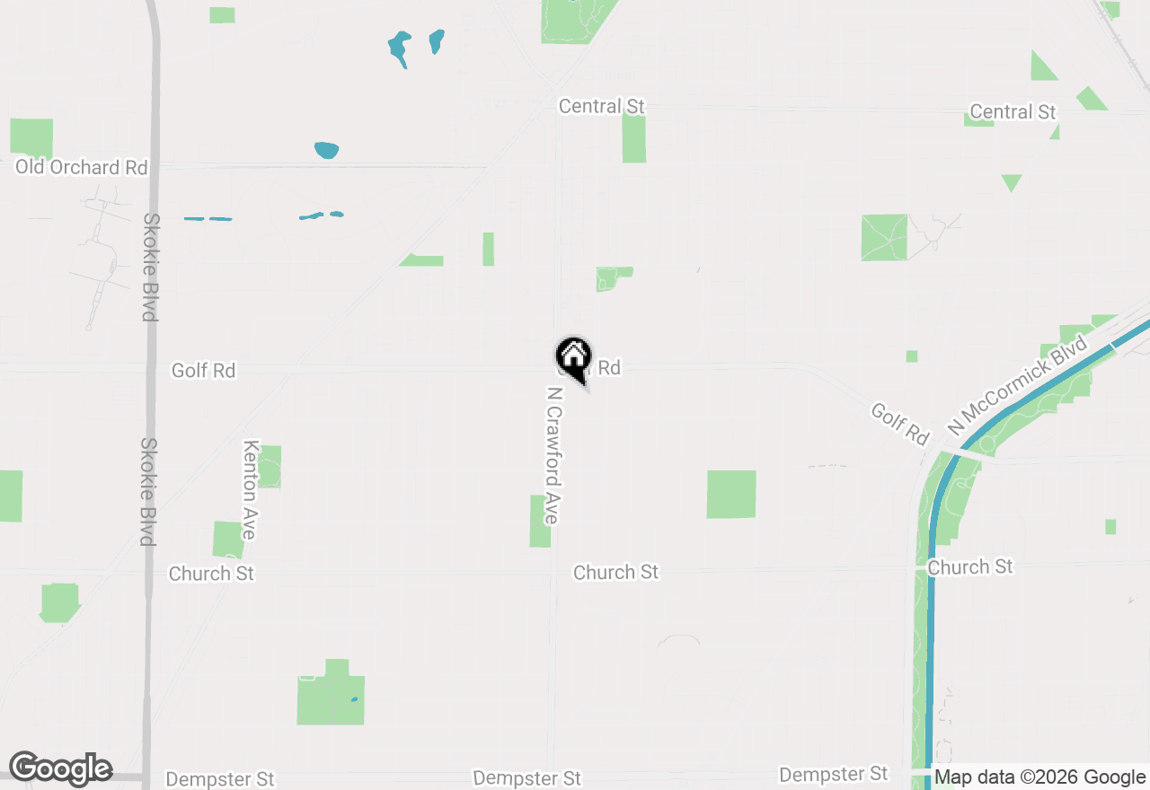 Map of 9530 Harding Avenue, Evanston, IL 60203