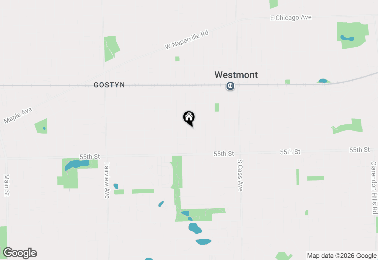Map of 222 S Hudson Street, Westmont, IL 60559