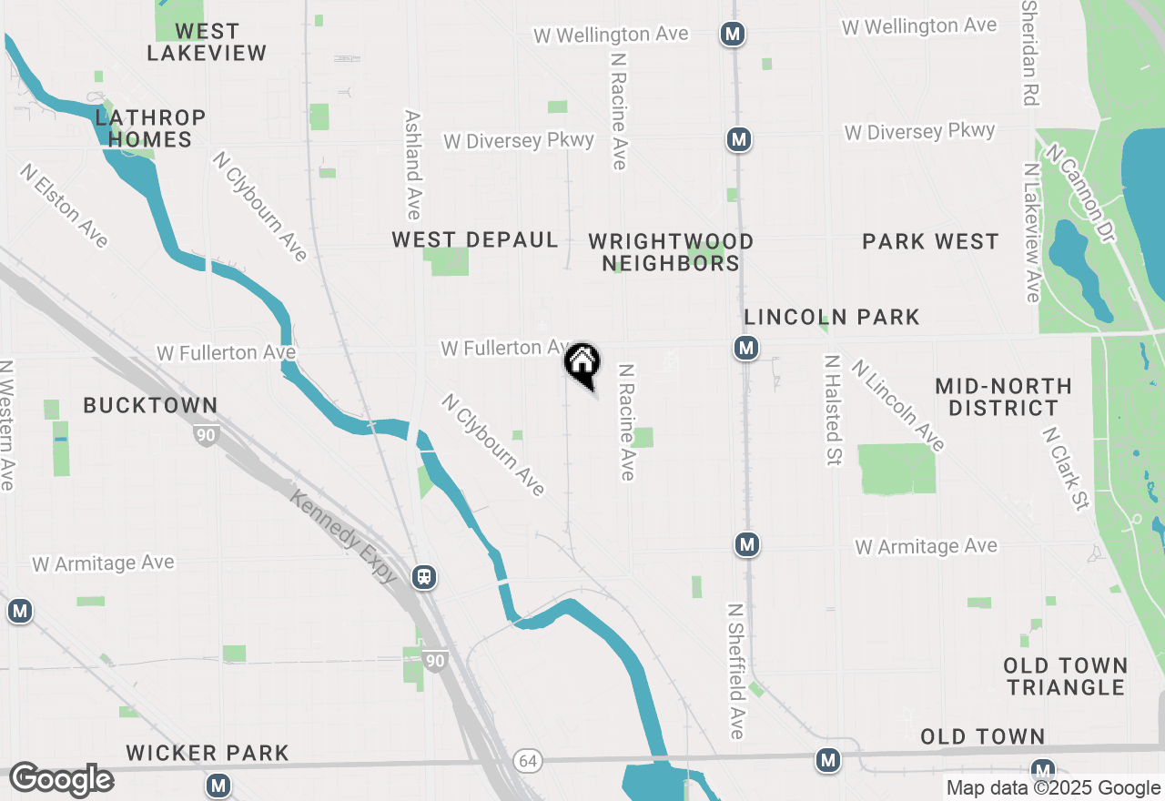 Map of 1255 W Belden Avenue #2A, Chicago, IL 60614