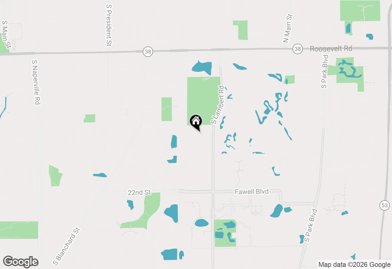 Map of 324 Turnberry Lane, Glen Ellyn, IL 60137