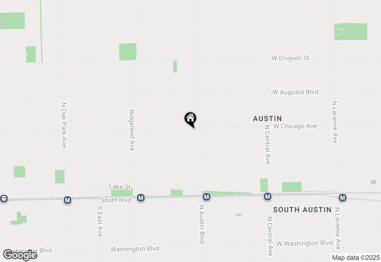 Map of 430 N Humphrey Avenue, Oak Park, IL 60302