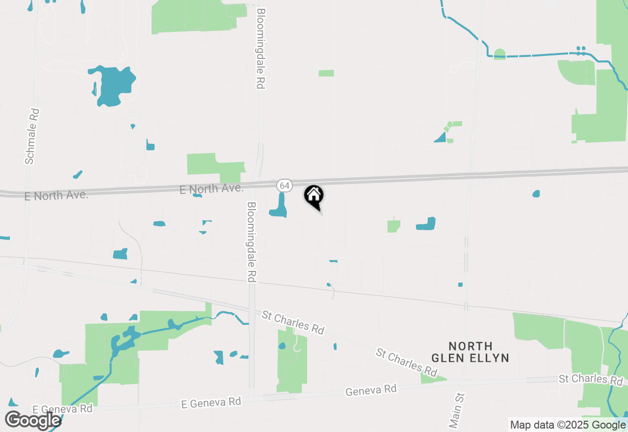 Map of 1160 Cedar Street #3A, Glendale Heights, IL 60139