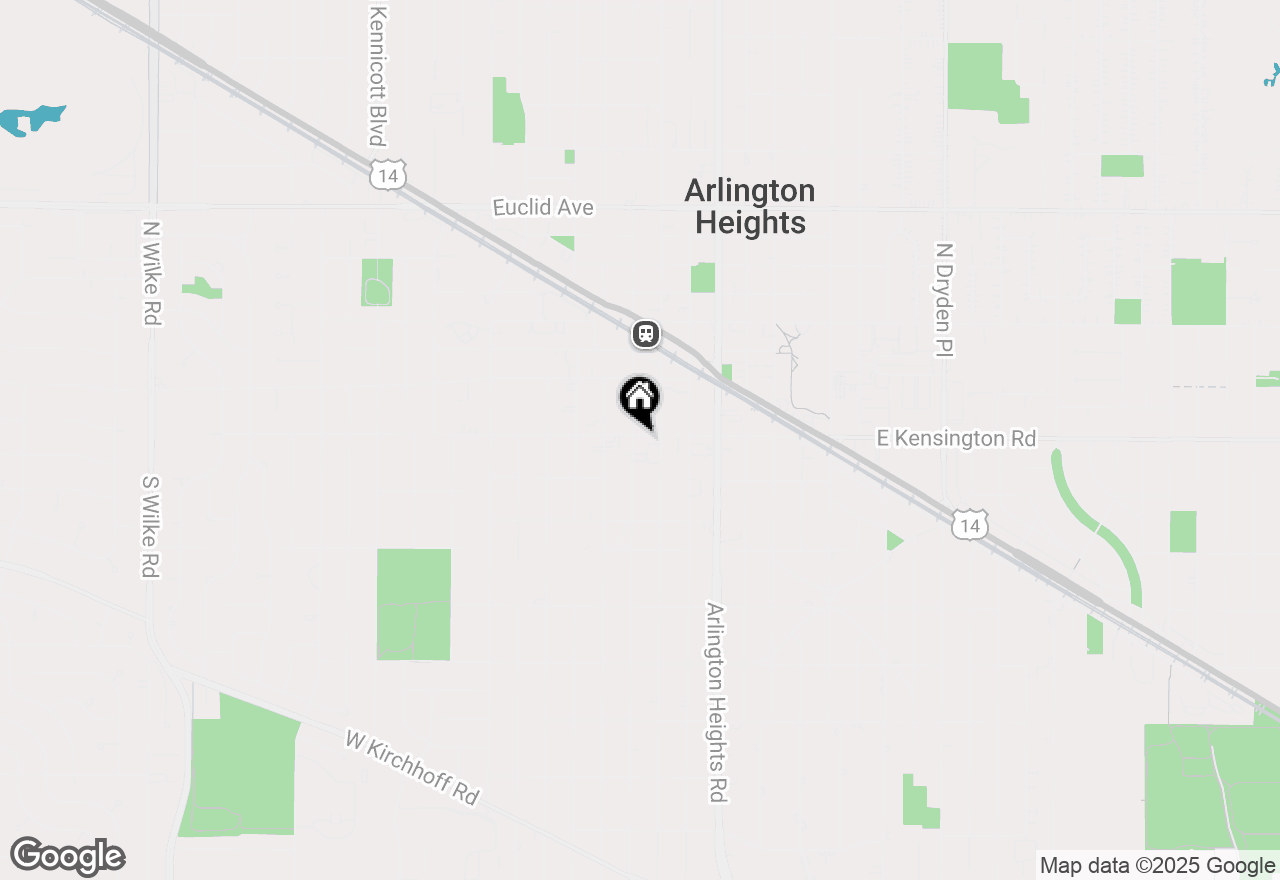 Map of 105 S Vail Avenue, Arlington Heights, IL 60005