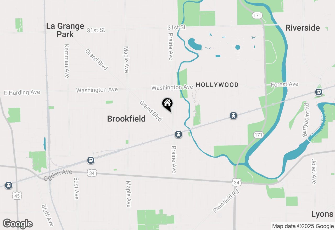 Map of 3643 Vernon Avenue, Brookfield, IL 60513