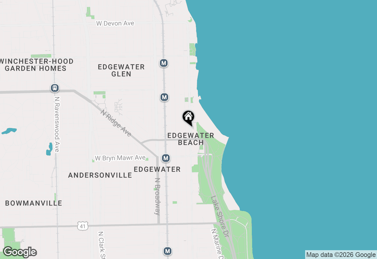 Map of 5740 N Sheridan Road #5A, Chicago, IL 60660