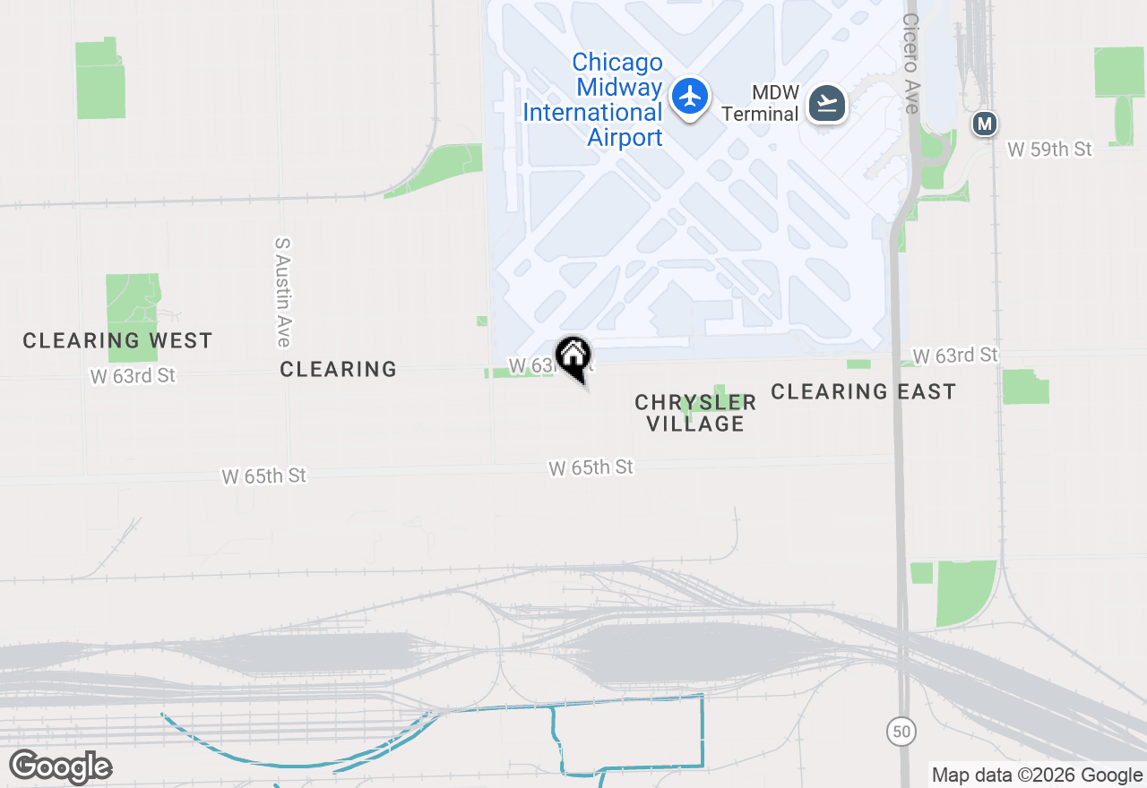 Map of 5423 W 63rd Place, Chicago, IL 60638