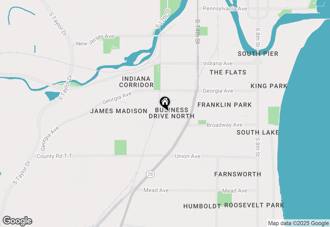 Map of 1612 S 17th St, Sheboygan, WI 53081