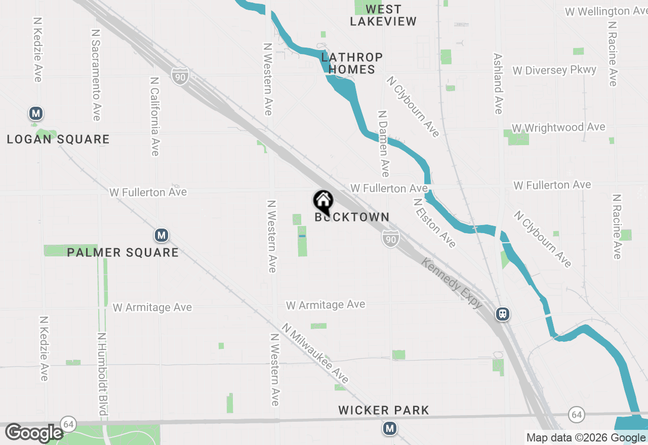 Map of 2212 W Lyndale Street, Chicago, IL 60647