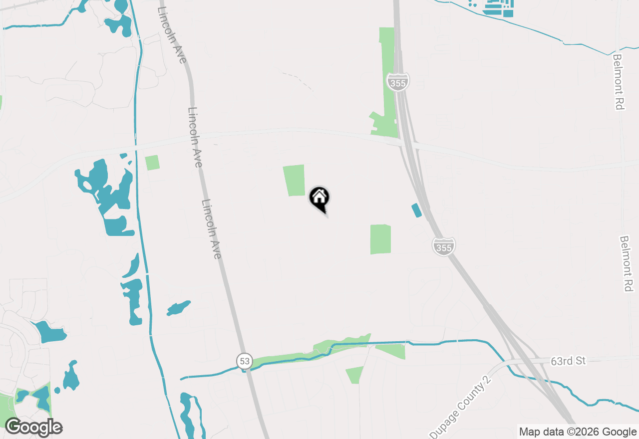 Map of 636 South Road, Lisle, IL 60532