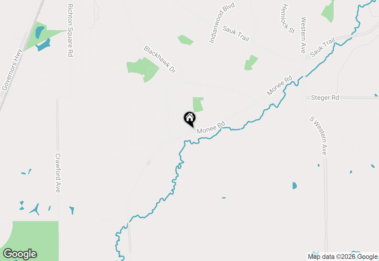 Map of 176 Monee Road, Park Forest, IL 60466