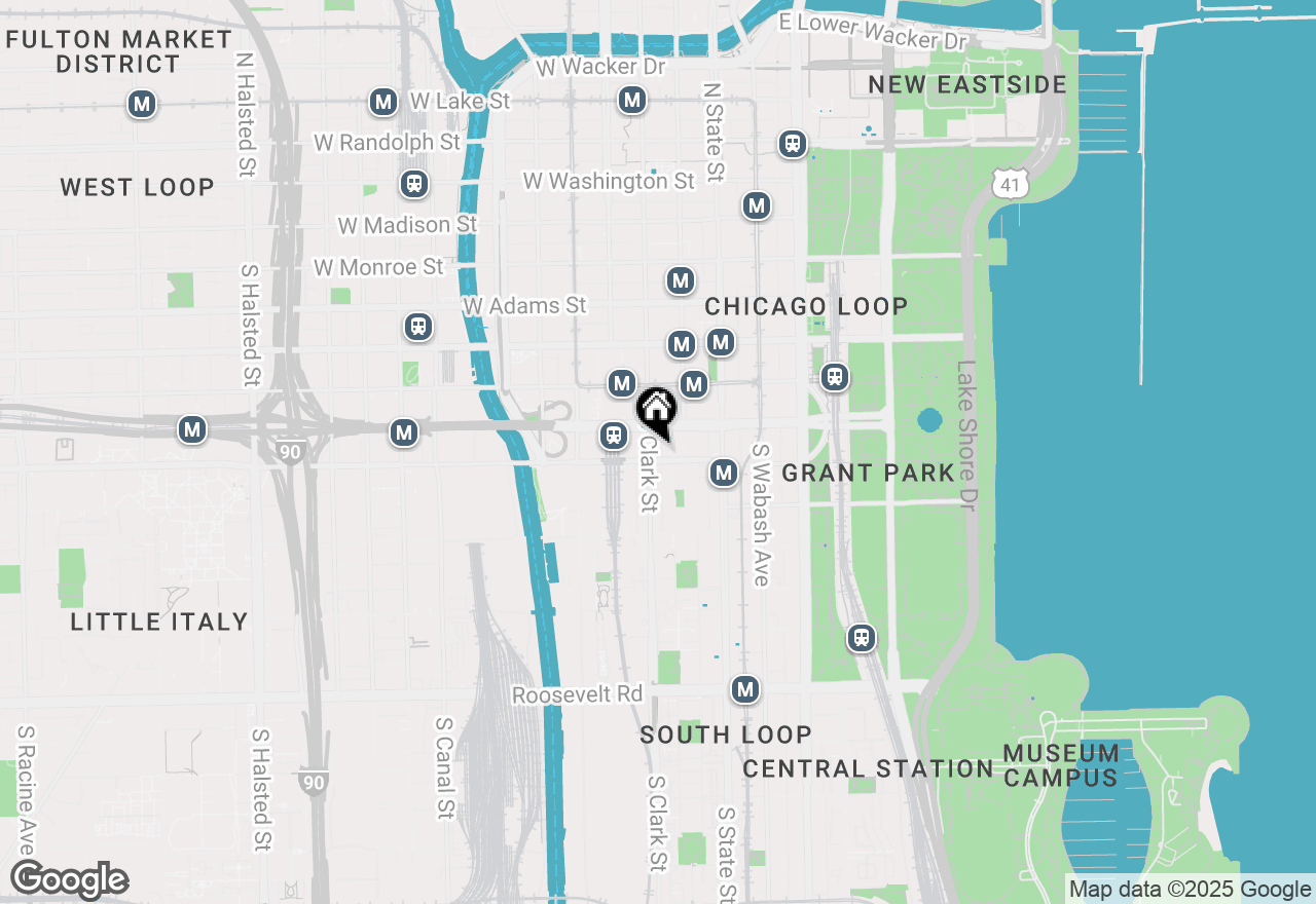 Map of 547 S Clark Street #506, Chicago, IL 60605