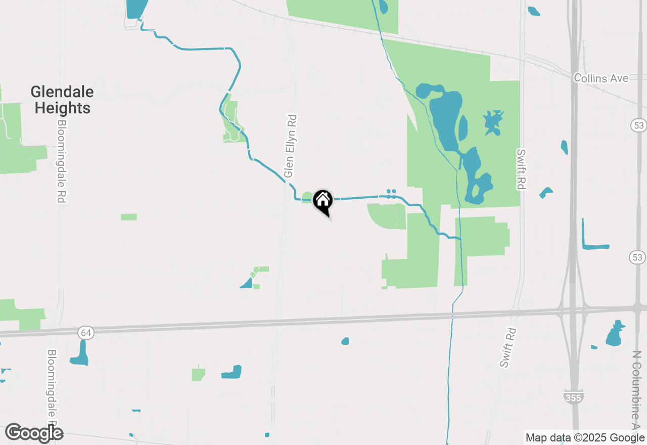 Map of 1370 Terry Road, Glendale Heights, IL 60139