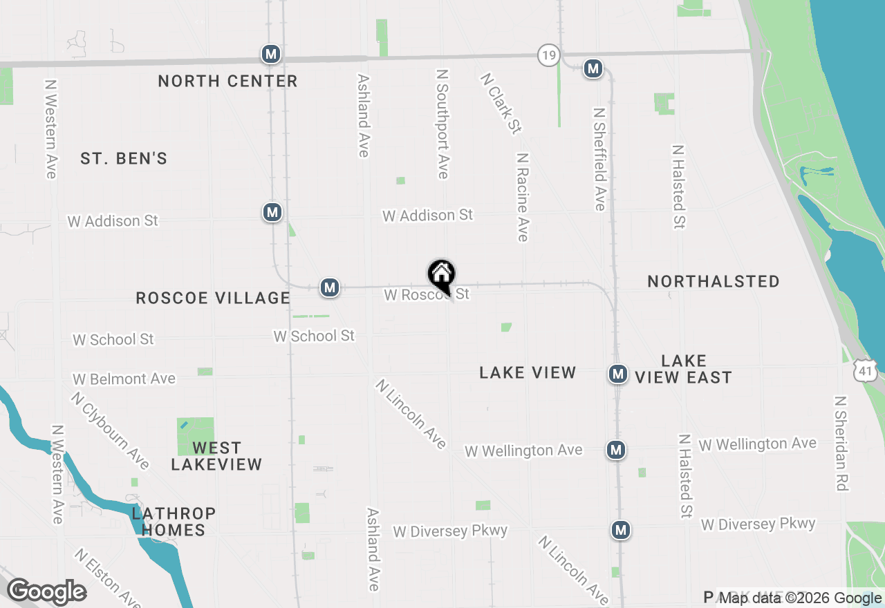 Map of 3346 N Southport Avenue #1N, Chicago, IL 60657