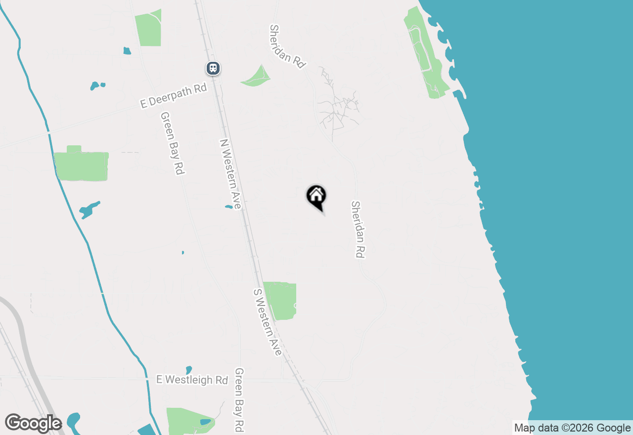 Map of 177 Washington Road, Lake Forest, IL 60045