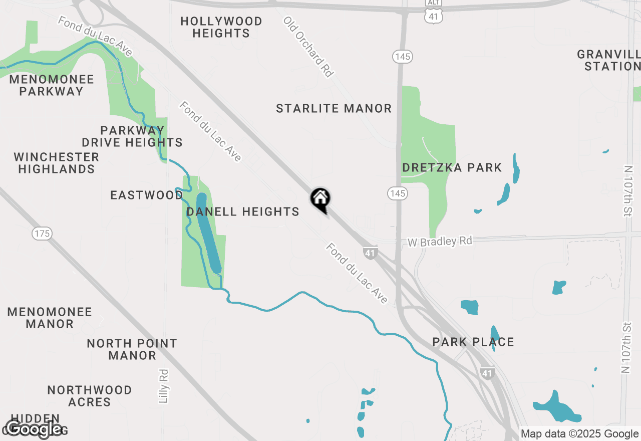 Map of N80W12960 Fond Du Lac Ave, Menomonee Falls, WI 53051