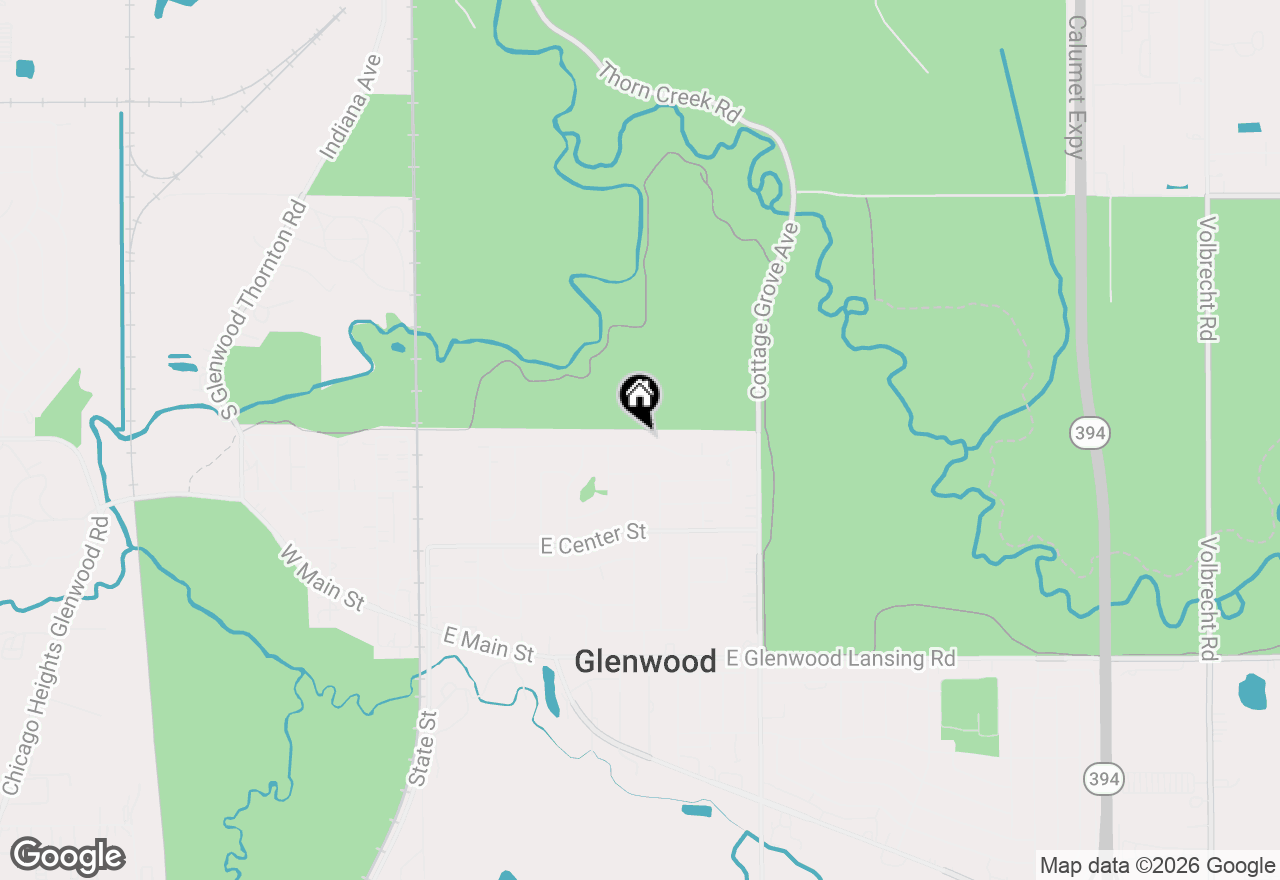 Map of 349 E Maple Drive, Glenwood, IL 60425