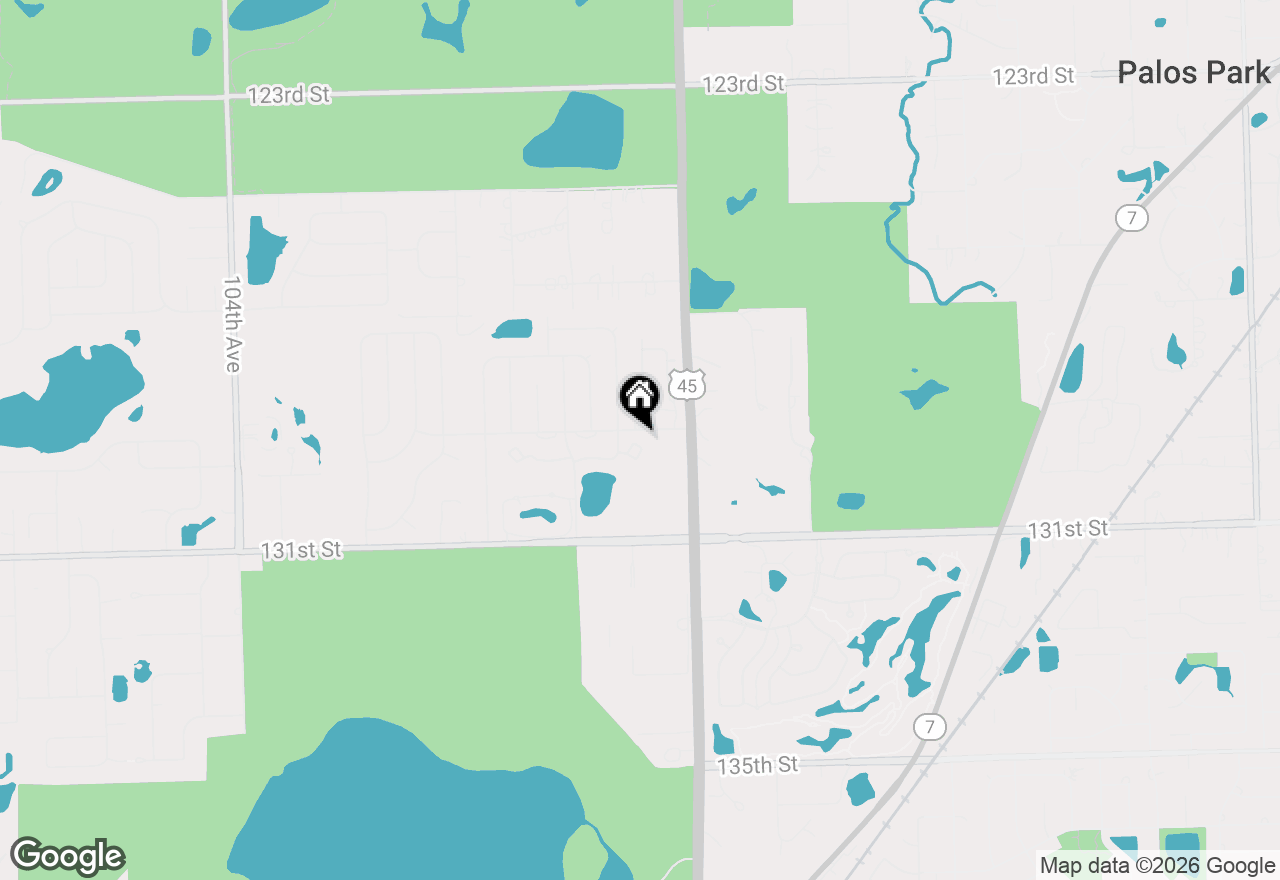 Map of 9724 W Creek Road #B2, Palos Park, IL 60464