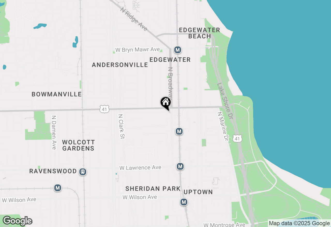 Map of 1224 W Winona Street #3E, Chicago, IL 60640
