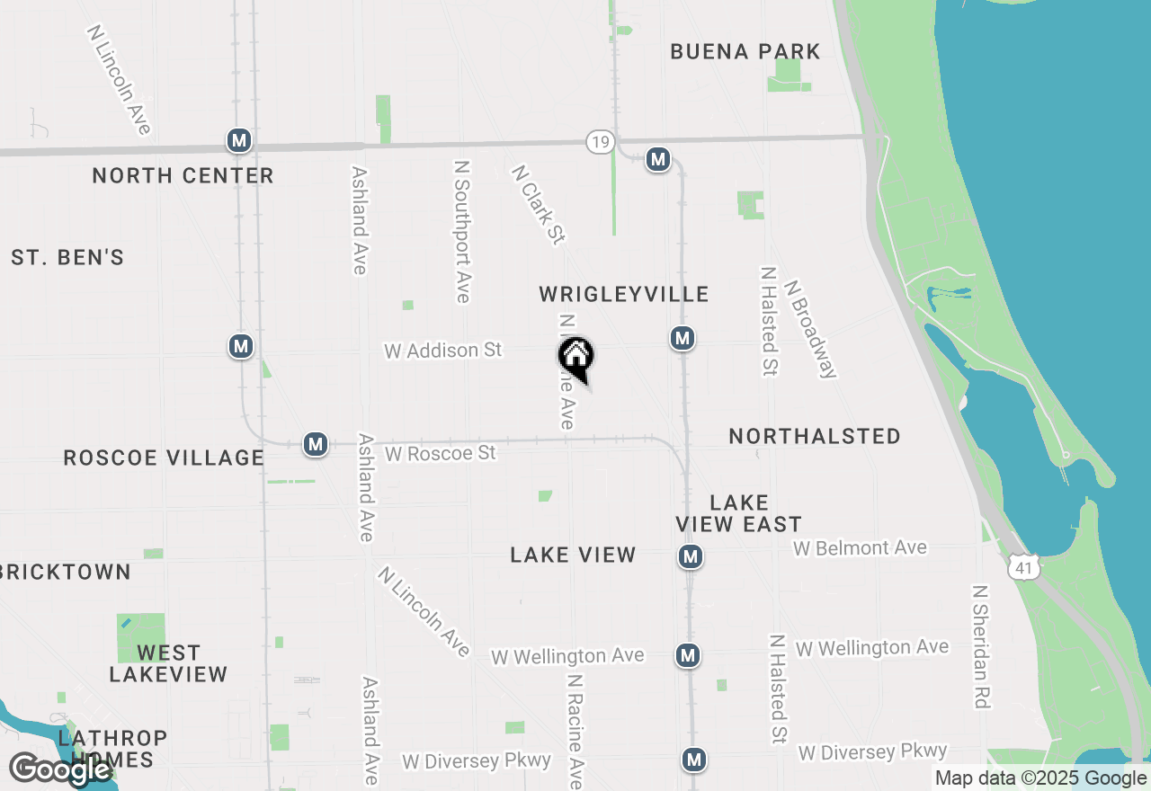 Map of 3501 N Racine Avenue #1, Chicago, IL 60657