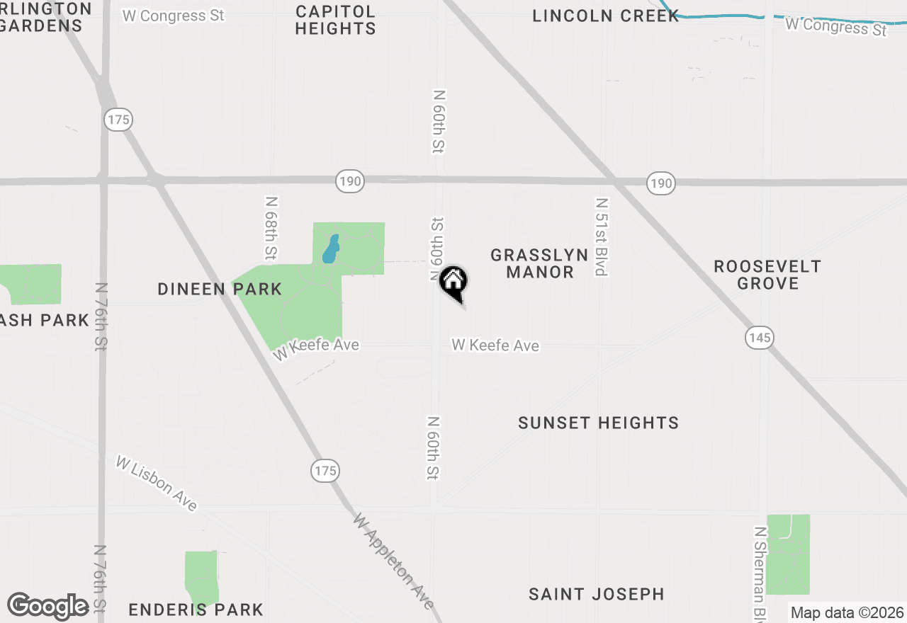 Map of 3625 N 58th St, Milwaukee, WI 53216