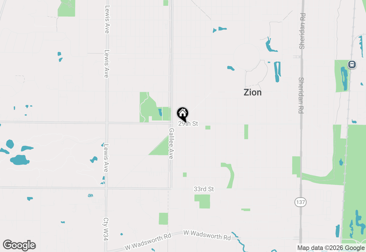 Map of 2903 Gilead Avenue, Zion, IL 60099