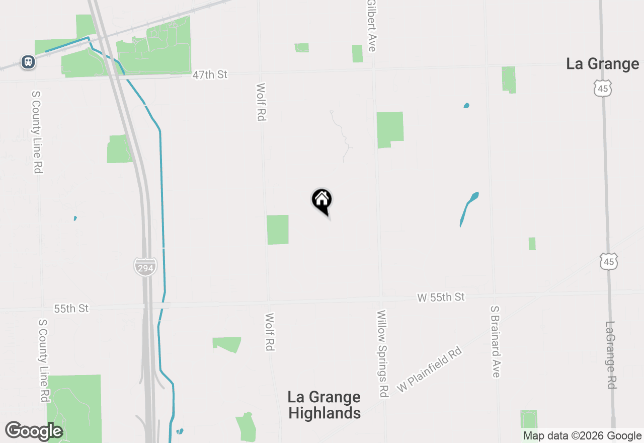 Map of 5208 Ellington Avenue, Western Springs, IL 60558