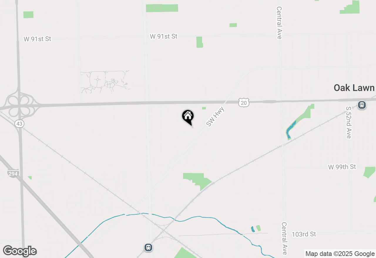 Map of 9626 Moody Avenue, Oak Lawn, IL 60453