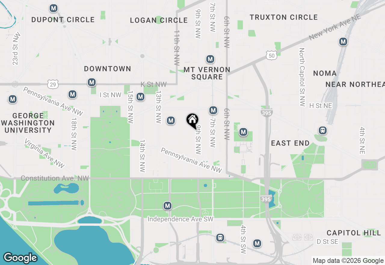 Map of 912 F Street Nw #102, Washington, DC 20004