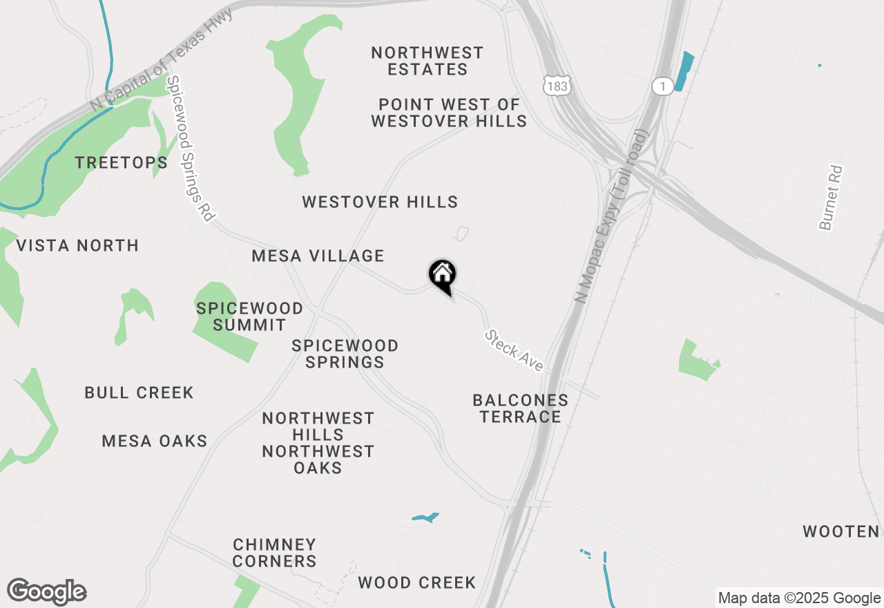 Map of 8110 West Ct, Austin, TX 78759