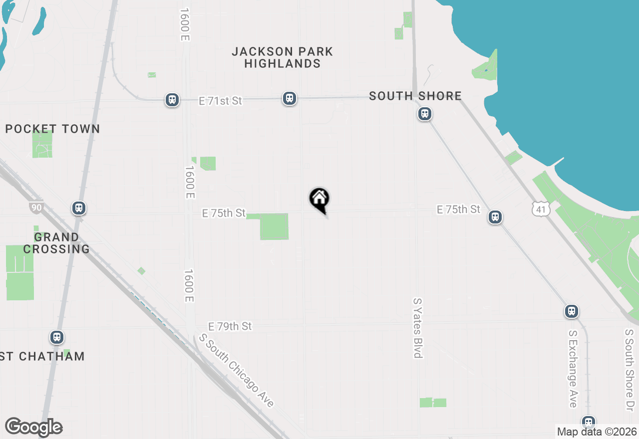 Map of 7515 S Chappel Avenue, Chicago, IL 60649