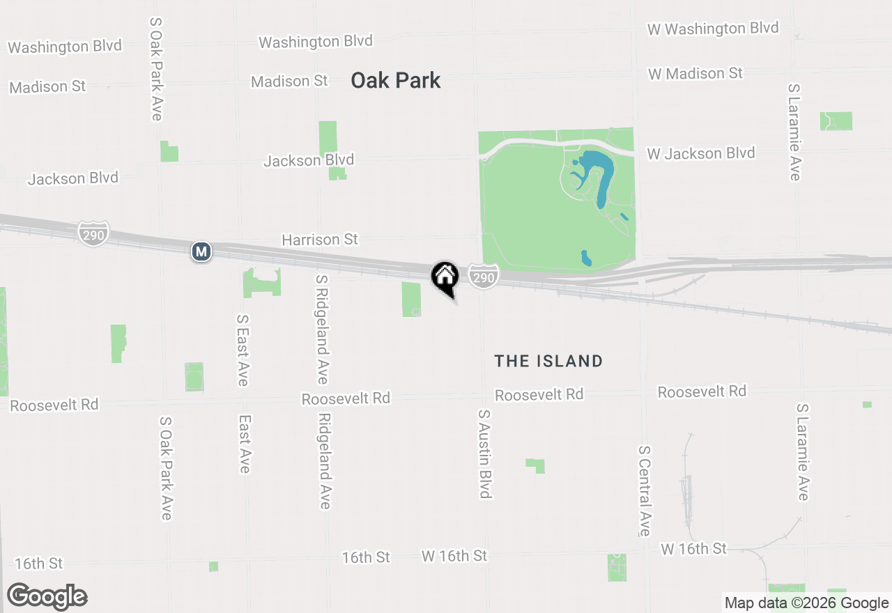 Map of 1030 Lyman Avenue, Oak Park, IL 60304