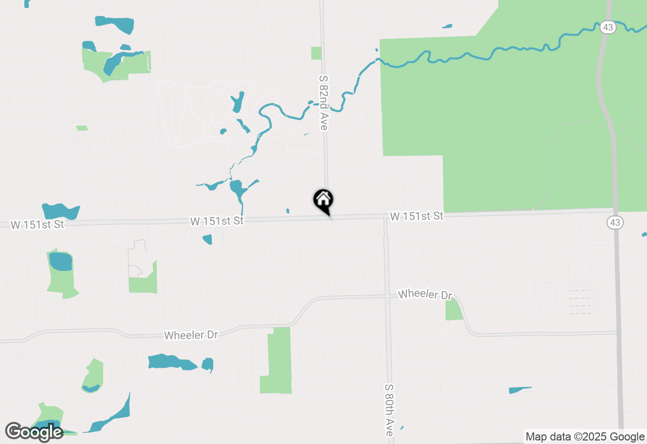 Map of 15102 S 82nd Avenue, Orland Park, IL 60462