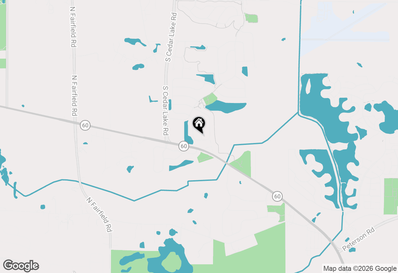 Map of 1854 S Fallbrook Drive, Round Lake, IL 60073